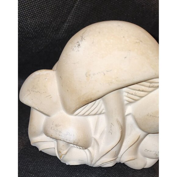 New Old Stock Vintage Groovy Retro Kitsch Ceramic Mushroom Napkin Mail Holder Ne - Picture 8 of 10